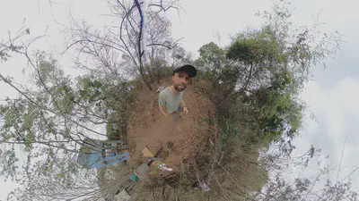 An example of a 360° picture. For the experience, we used many 360° videos.